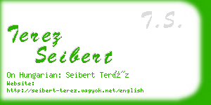 terez seibert business card